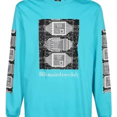 Футболка с принтом и длинными рукавами