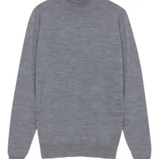 Свитер из шерсти мериноса с высоким воротником