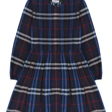 Клетчатое платье со складками