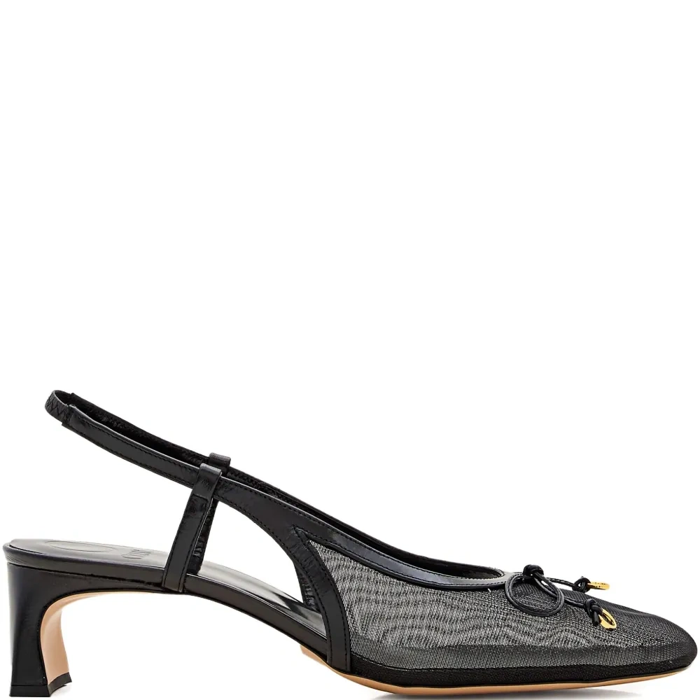 Сетчатые туфли с ремешком на пятке