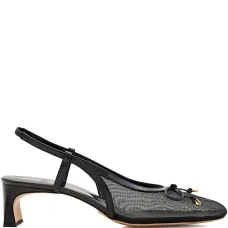 Сетчатые туфли с ремешком на пятке