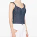 Джинсовый топ без рукавов