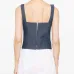 Джинсовый топ без рукавов