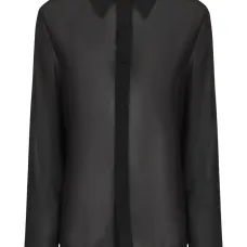 Рубашка с асимметричным воротником