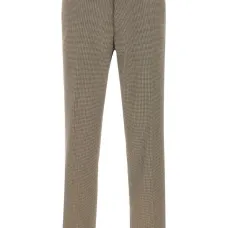 Брюки в ломаную клетку