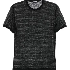 Сетчатая футболка с логотипом