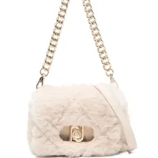 Сумка через плечо с искусственным мехом