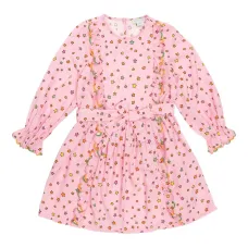 Платье с оборками и узором