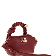 Сумка-тоут из кожи с плетёной ручкой Сумка-тоут из кожи с плетёной ручкой