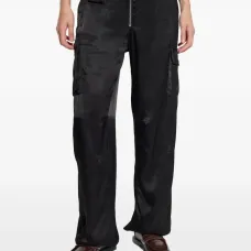 Атласные брюки карго