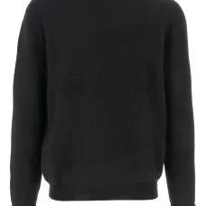 Свитер с круглым вырезом в рубчик