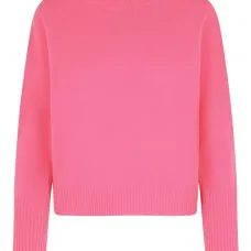 Свитер в рубчик с круглым вырезом