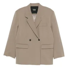 Двубортный хлопковый пиджак Двубортный хлопковый пиджак