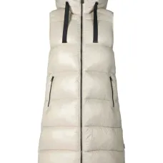 Дутый жилет с капюшоном