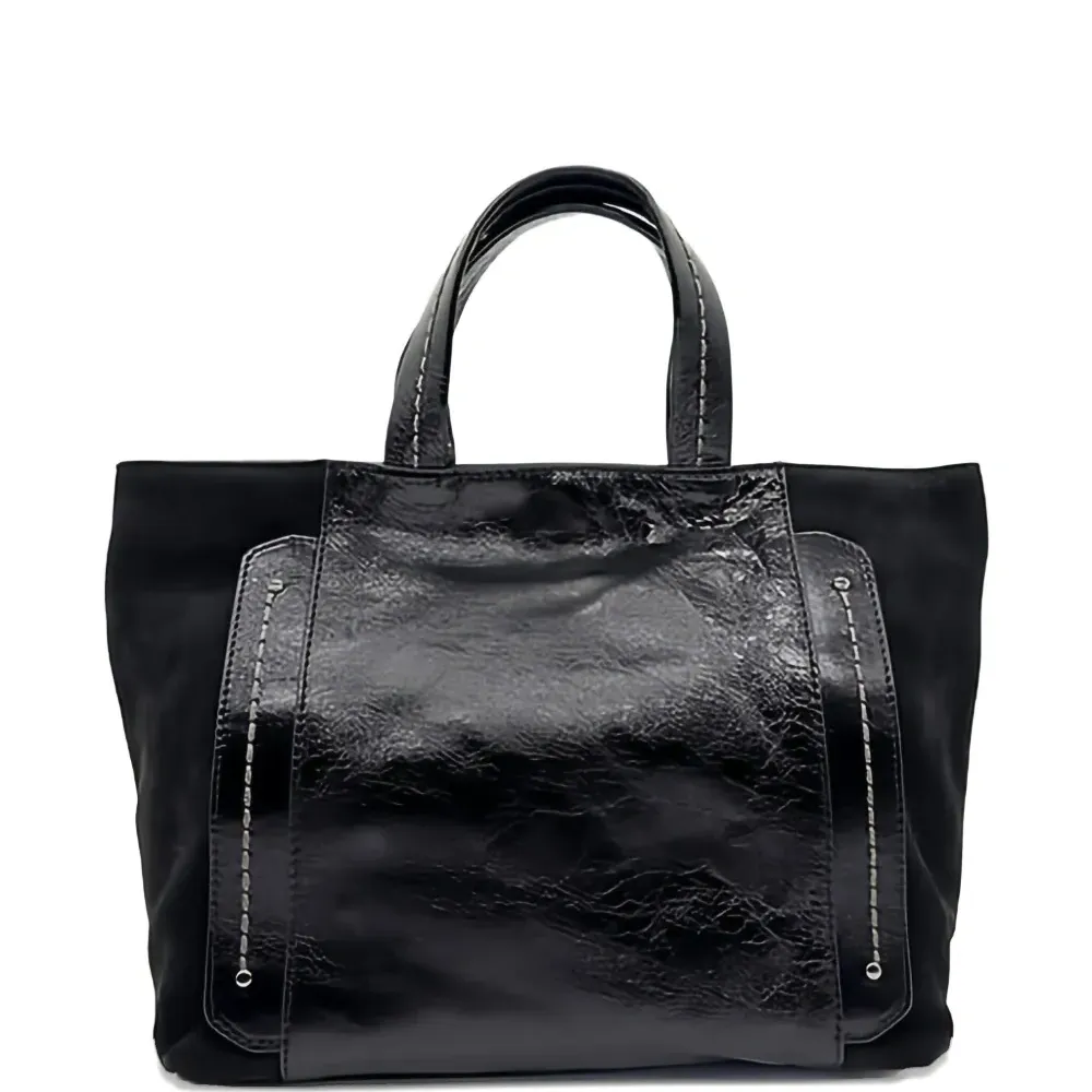 Сумка-тоут из лаковой кожи