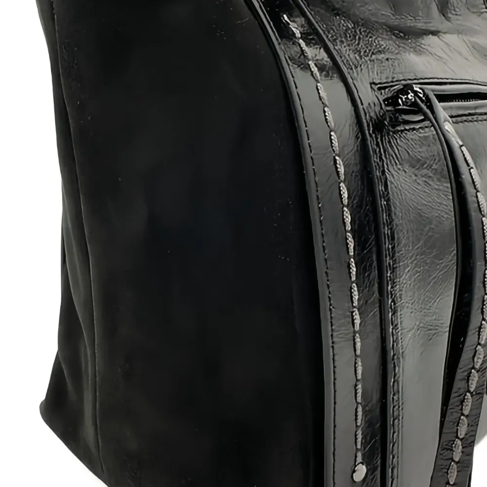 Сумка-тоут из лаковой кожи