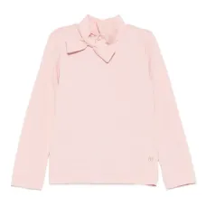 Топ с длинными рукавами и бантом