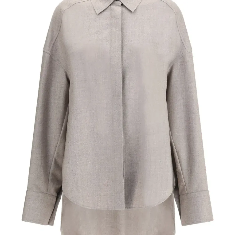 Рубашка с изогнутым подолом