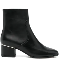 Кожаные ботильоны на каблуке 50 мм Кожаные ботильоны на каблуке 50 мм