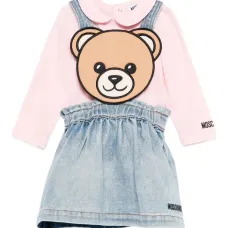 Декорированное джинсовое платье