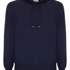 Худи с отделкой в рубчик