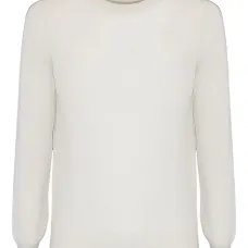 Свитер с отделкой в рубчик