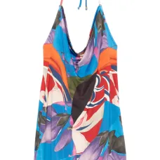 Мини-платье с цветочным принтом Мини-платье с цветочным принтом