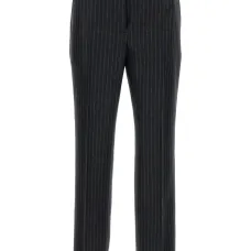 Прямые брюки в тонкую полоску