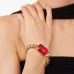 Цепочный браслет с рубином