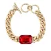 Цепочный браслет с рубином