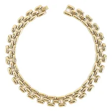 Колье из позолоченного серебра