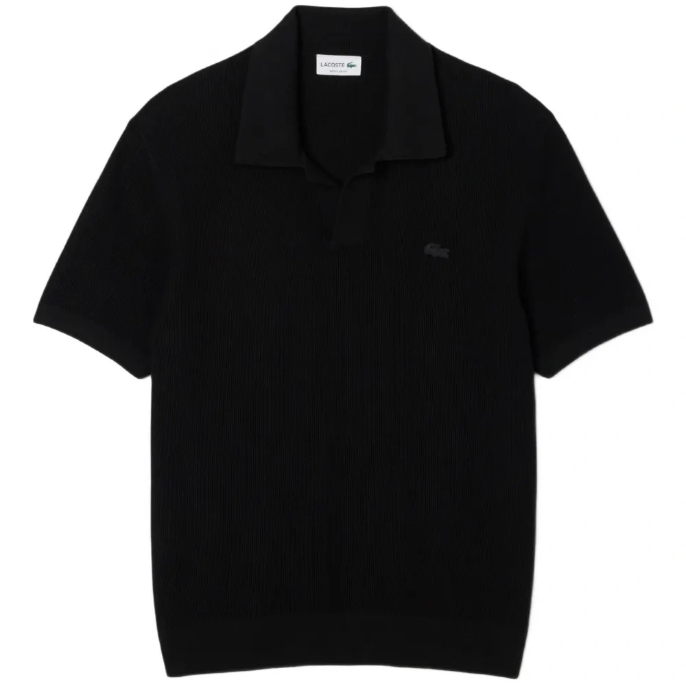 Свитер с воротником поло и короткими рукавами