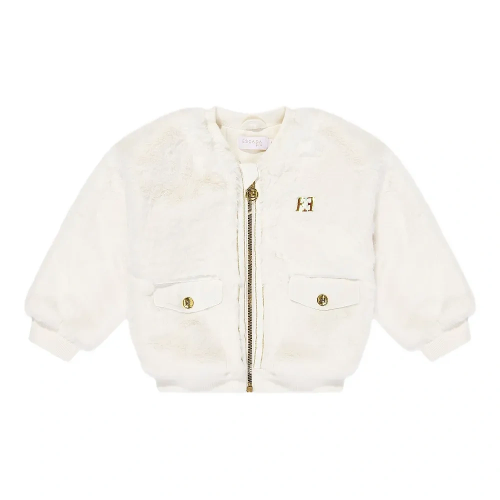 Куртка из искусственного меха с логотипом