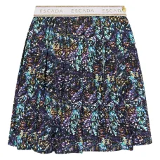 Плиссированная юбка с графическим принтом