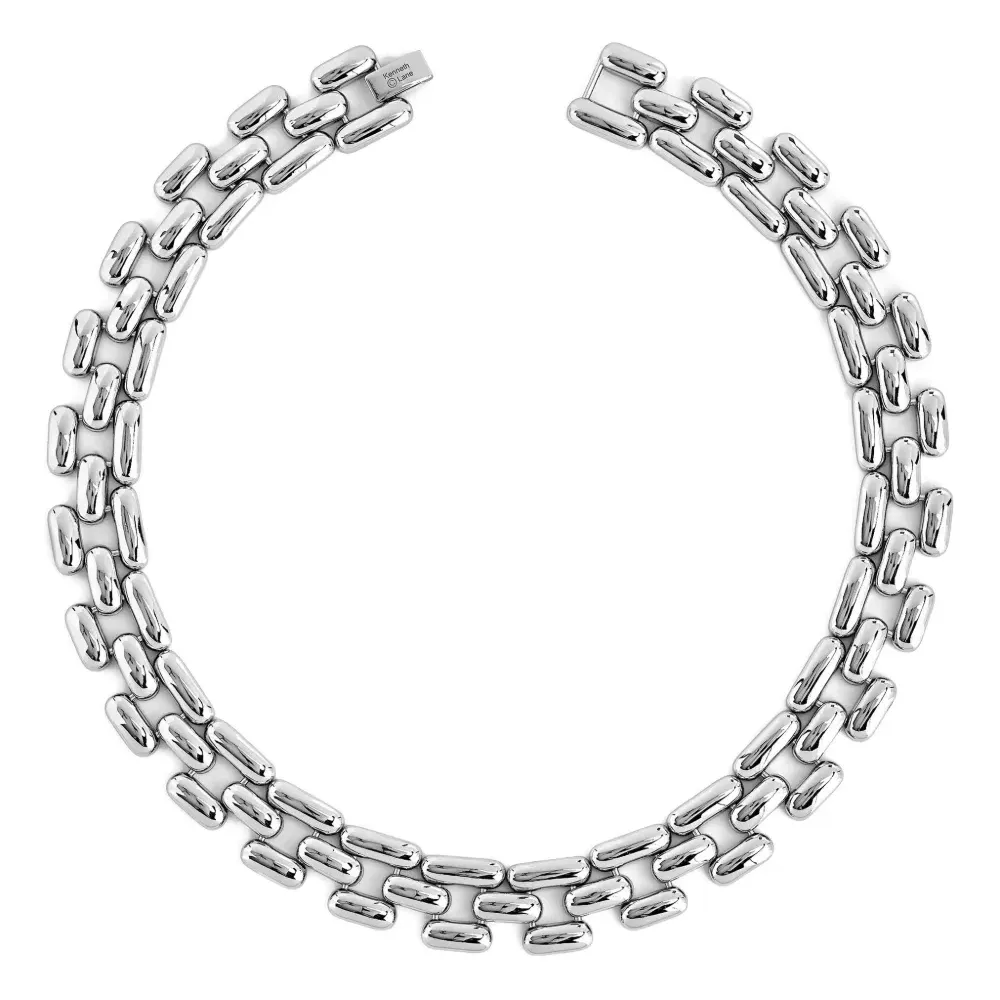 Колье из позолоченного серебра