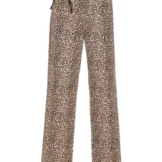 Джинсы с леопардовым принтом