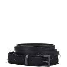 Кожаный ремень с необработанными краями