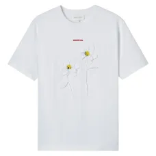 Футболка с цветочной аппликацией Футболка с цветочной аппликацией