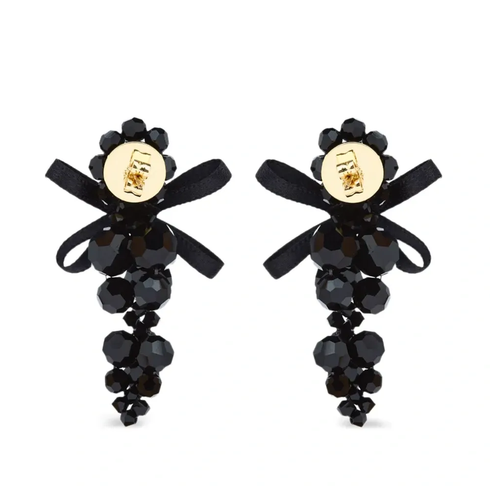 Маленькие серьги-бантики