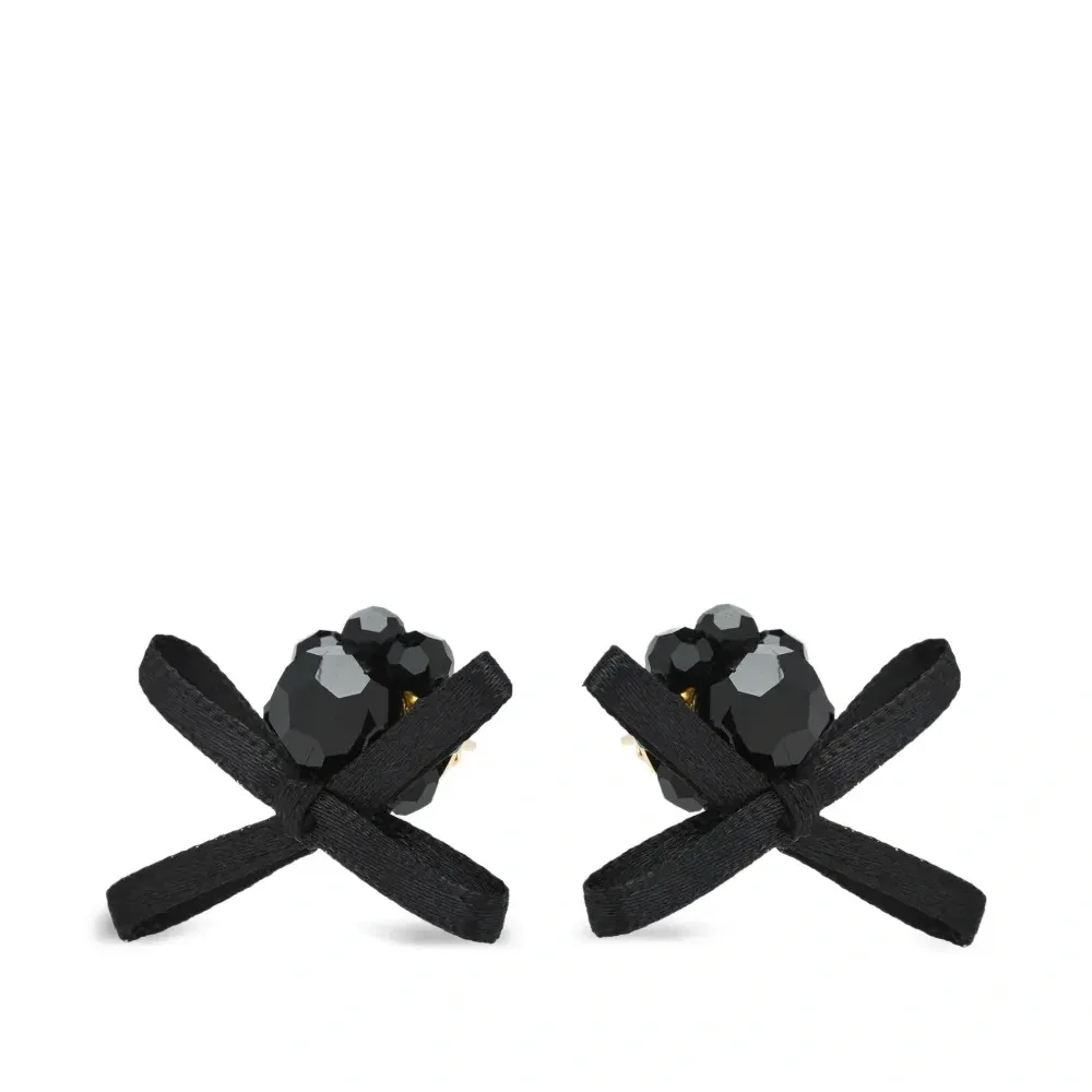 Серьги с инкрустацией кристаллами