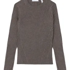 Топ в рубчик с открытой спиной