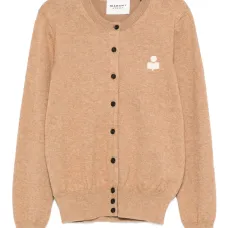 Кардиган с вышитым логотипом