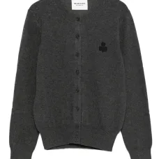 Кардиган с вышитым логотипом