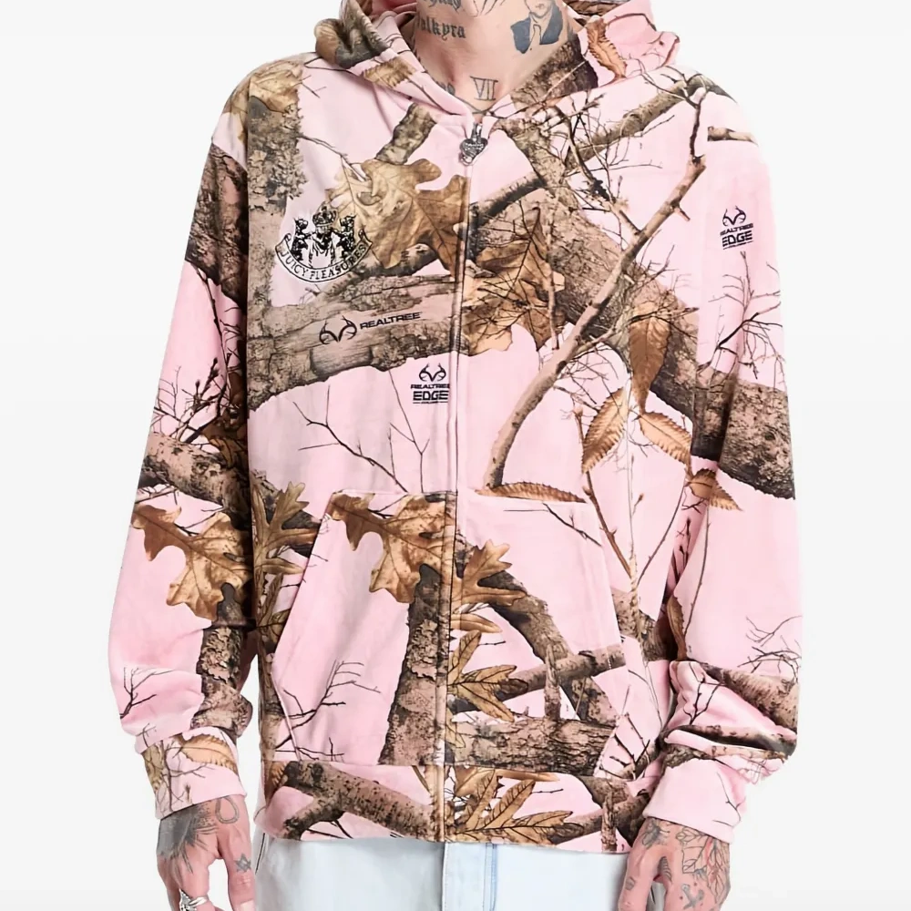 Худи на молнии с принтом