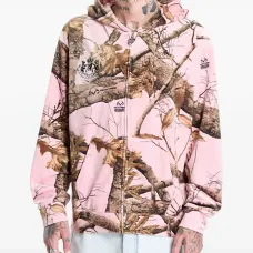 Худи на молнии с принтом