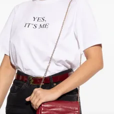 Стеганая мини-сумка на цепочке