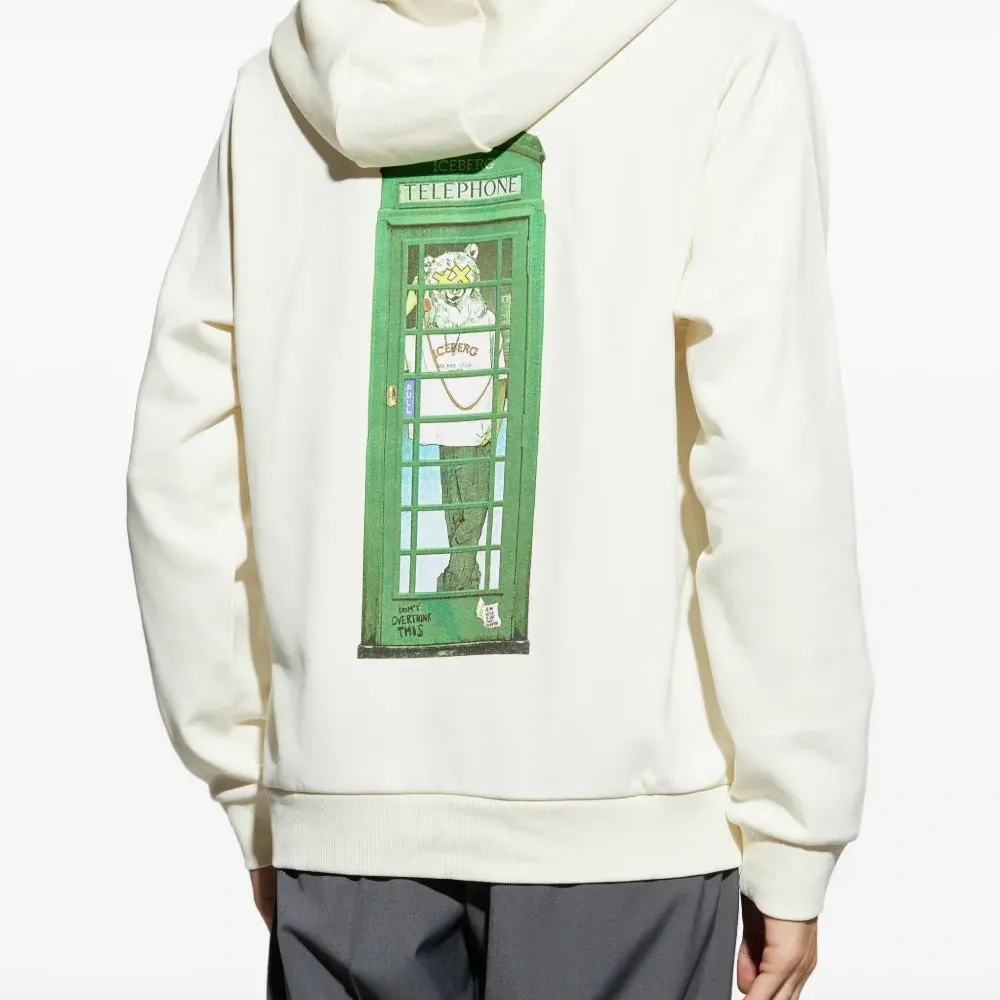 Худи с графичным принтом и кулиской