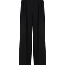 Брюки свободного кроя с плиссированной передней частью