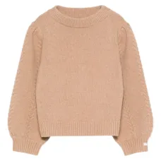 Свитер Kasine фактурной вязки с объемными рукавами