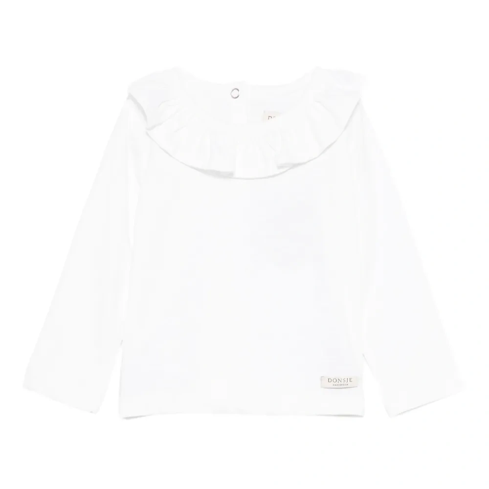 Топ с длинными рукавами и оборками